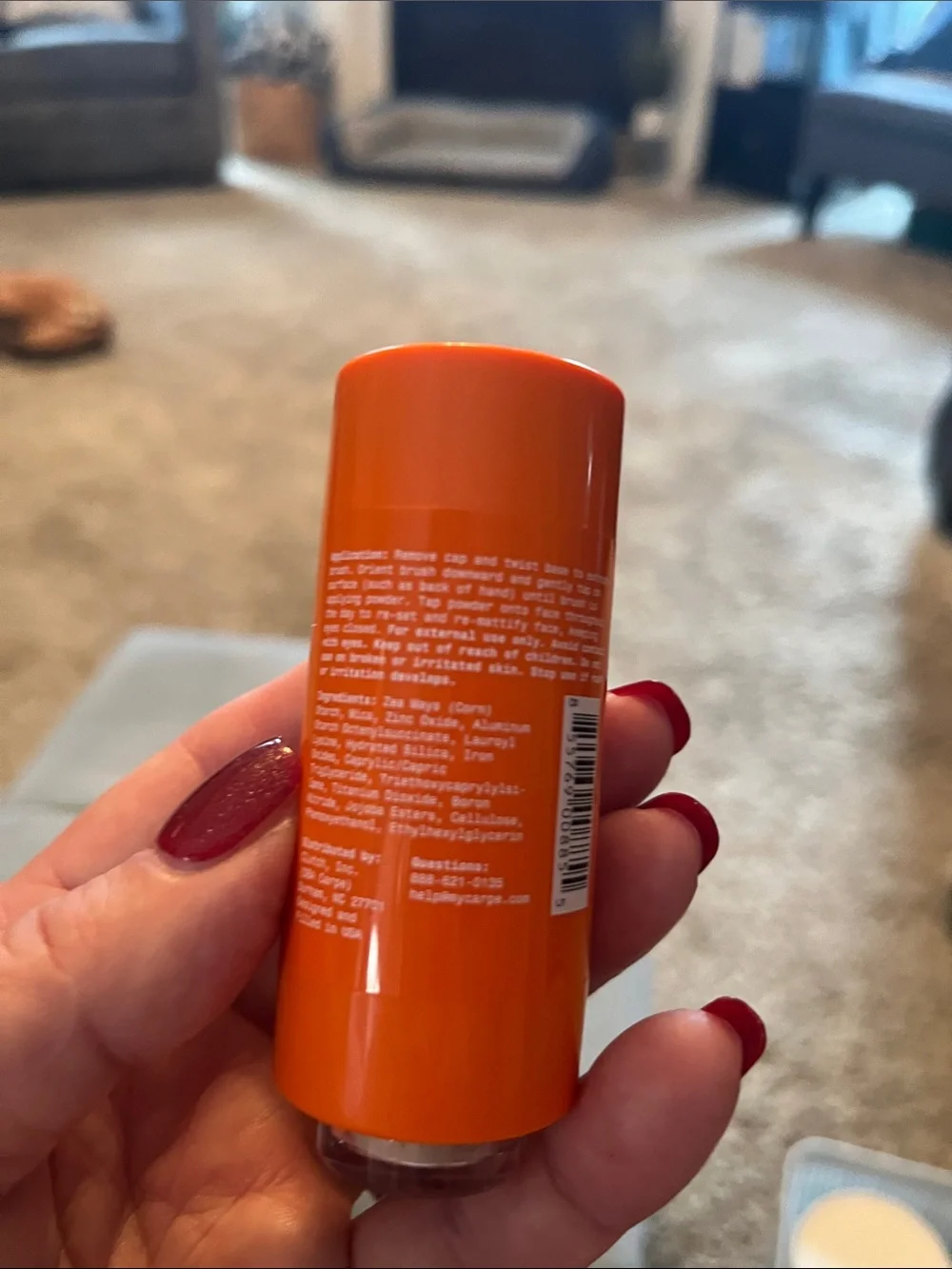 Carpe Tinted Sweat Absorbing Setting Mineral Powder - Orange